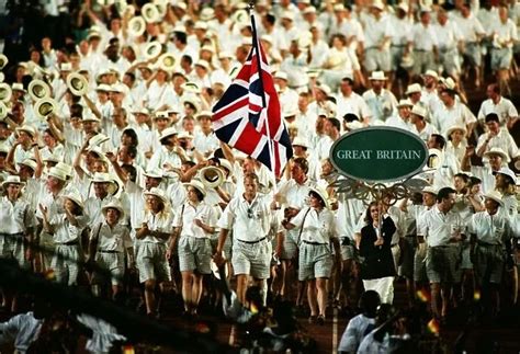 1996 Atlanta Olympics Opening Ceremony Rower Steve Redgrave