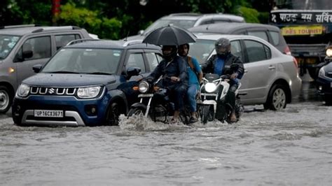 In Pics Parts Of Delhi Ncr Waterlogged Amid Heavy Rainfall