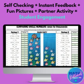 Comparing Whole Numbers Ones To Thousands By Math Rational Middles
