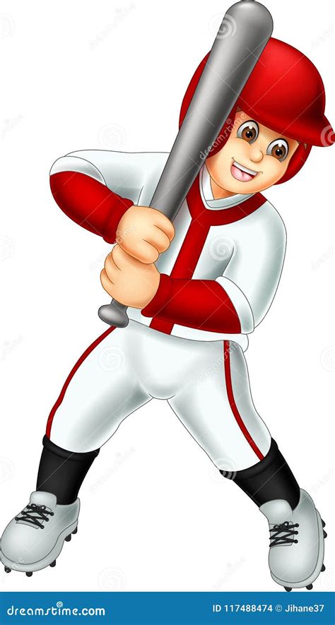 Baseball Laughing Loudly Mascot Vector Cartoon Illustration ...