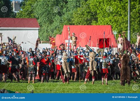 Historical Reenactment Of Boudica S Rebellion Editorial Photo Image