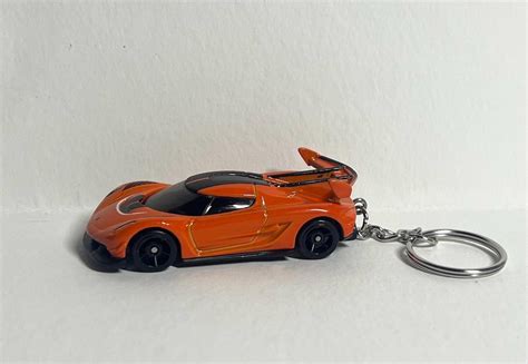 Hot Wheels Koenigsegg Jesko Orange Keychain Etsy