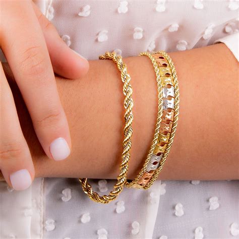 Pulseiras Em Ouro 3 Cores Escolha Suas Preferidas E Arrase Seu