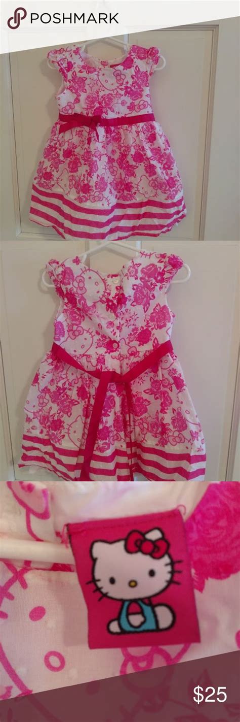 Hello Kitty 2t Dress Hello Kitty Dress Girls Cotton Dresses Dresses