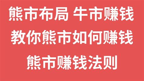 如何应对熊市？需要怎样的心理和交易策略？熊市中一定不能做的事情 和我自己的熊市投资策略，币圈无论熊市还是牛市，新人赚钱的唯一方法，如何定投？ Youtube