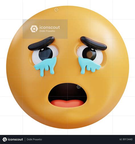 Face Holding Back Tears Emoji 3d Icon Download In Png Obj Or Blend Format