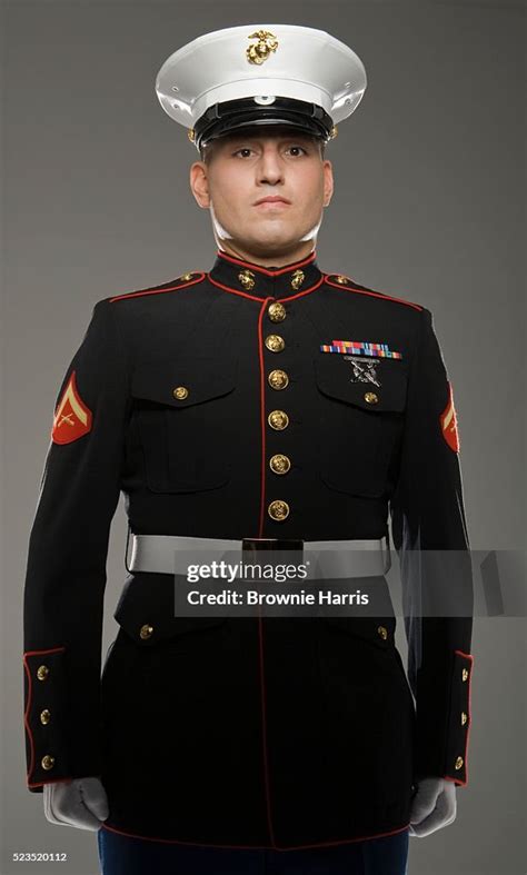 Lance Corporal Marine In Dress Uniform High Res Stock Photo Getty Images