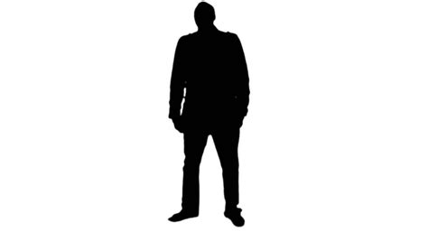 Sad Man Silhouette - 1080p Silhouette Of A Sad Man Standing Alone ...