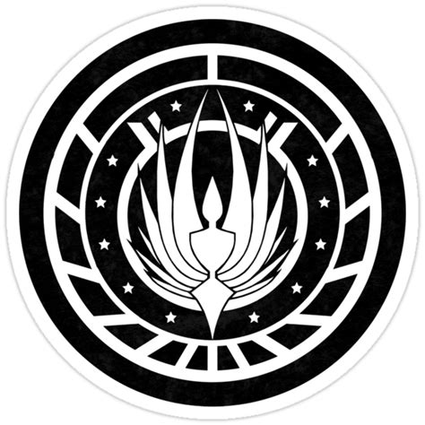 Battlestar Galactica Design Colonial Seal Stickers By Affprints