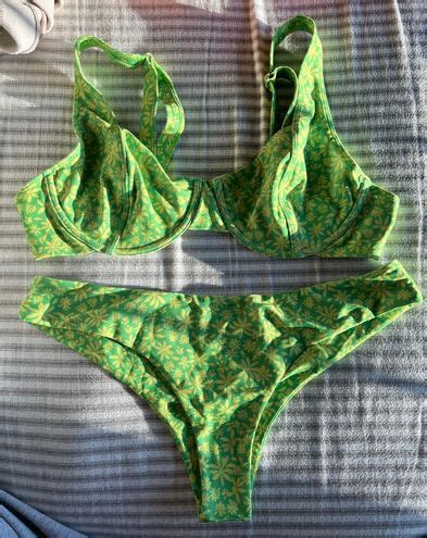 Kulani Kinis Bikini Set Green Size L Off Retail From Isabella