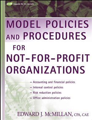 Nonprofit Policies And Procedures Manual Template