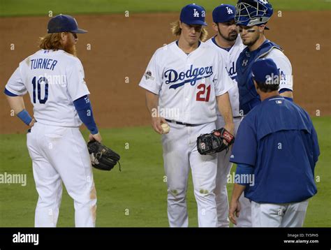 Los Angeles Dodgers Starting Pitcher Zack Greinke Leaves The Game After