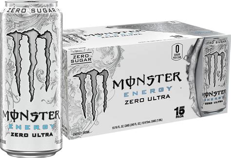 Monster Energy Zero Ultra Sugar Free Energy Drink Fl Oz Pack Of