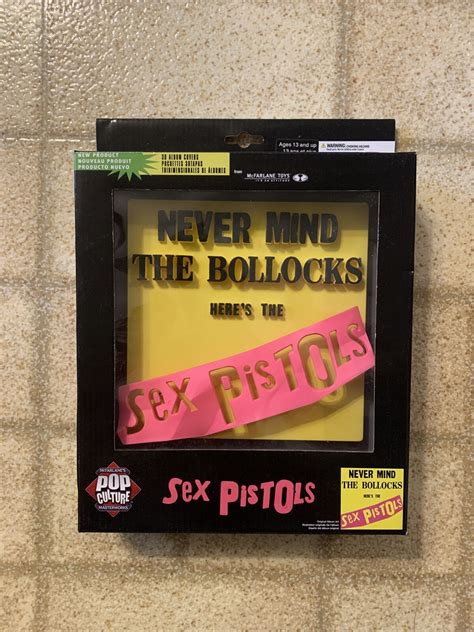 Sex Pistols 3d Never Mind The Bollocks Cover Pop Culture Mcfarlane Toys New Oop For Sale Online