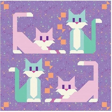 Patterns :: Quilt Patterns :: Cat Scratch Quilt Pattern