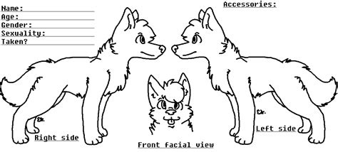 Wolf Reference Sheet Base Free By Imaginestarlights On Deviantart