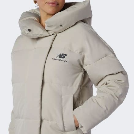 Пуховик New Balance NB Athletics Winterized Long Down | Цвет: бежевый ...