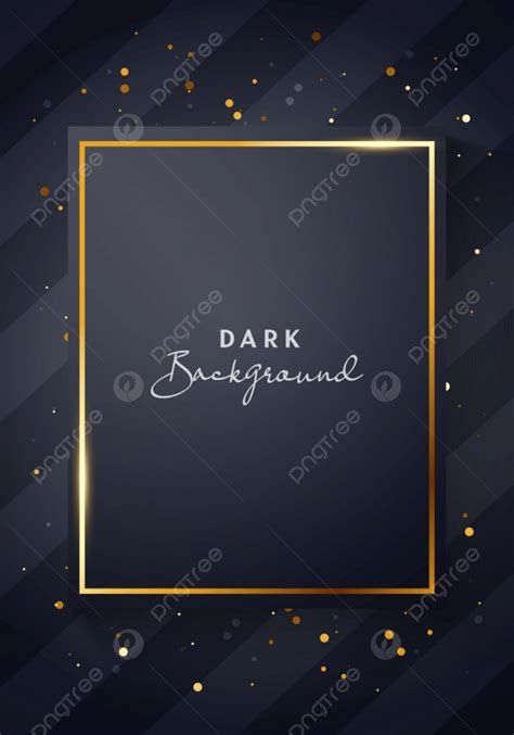 Vector Illustrartion Minimal Dark Black And Gold Poster Template