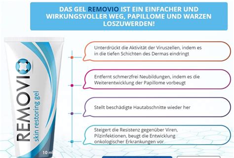 Removio Wirkung Anwendung Erfahrungen Nebenwirkungen Bewertung