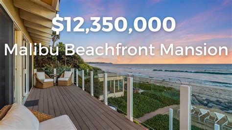 12 350 000 Malibu Beachfront Mansion Video Tour Mark And Grether Group