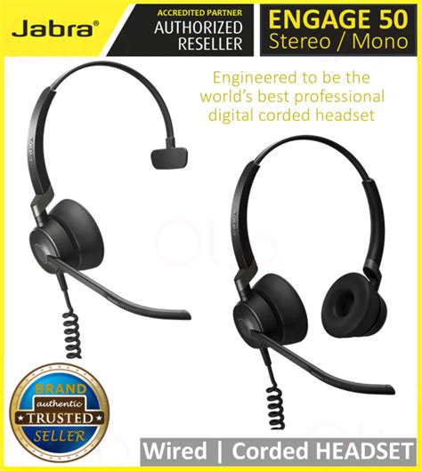 Jabra Engage Headset True Digital Corded Intelligent Noise