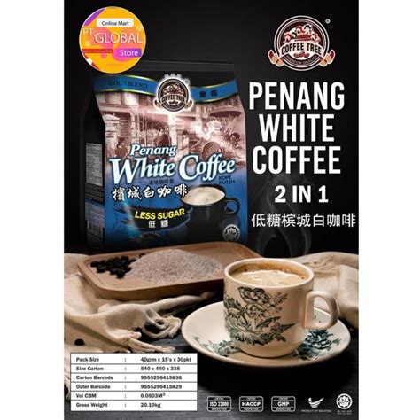 Jual Penang White Coffee Less Sugar Coffee Tree Shopee Indonesia