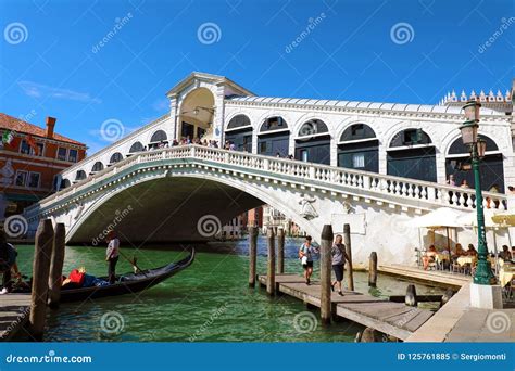 Venice Italy June 18 2018 Beautiful View Of Traditional Gondola On