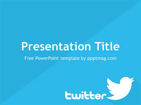 Free Twitter PowerPoint Template - PPTMAG