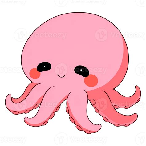 Cute Octopus Clipart AI Generative 33494244 PNG