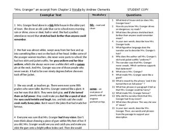 Frindle Chapter Mrs Granger Close Reading Lesson By Tammy Butler