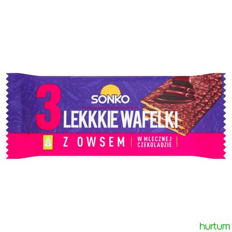 Sonko Lekkkie Wafelki Z Owsem W Mlecznej Czekoladzie 36 G 3 Sztuki W