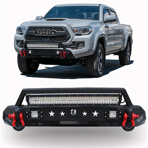 Ronghui For Tacoma Toyota Stubby Front Bumper W Winch Plate