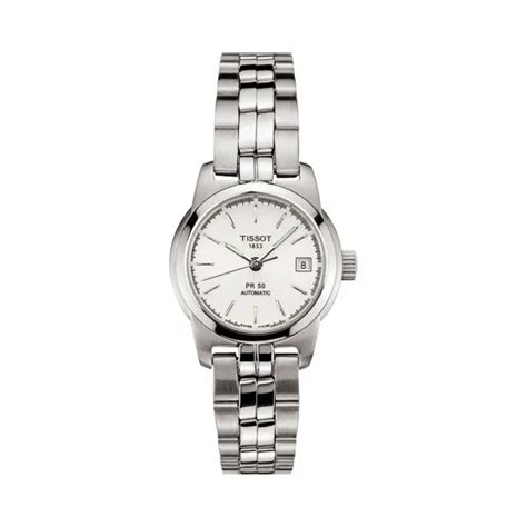 天梭 Tissot T Classic系列 精钢 自动机械机芯 女表 T34128331 小迈步海淘品牌官网