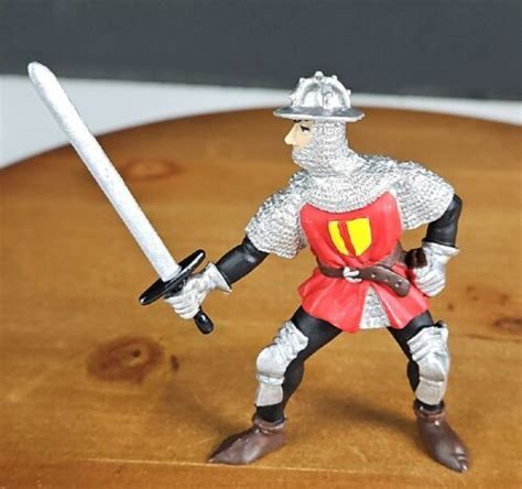 Plastoy Knight Action Figure Toy Medieval Times PVC Cake Topper ...