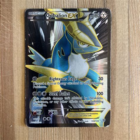 Pok Mon Tcg Cobalion Ex Black And White Plasma Storm Full Art