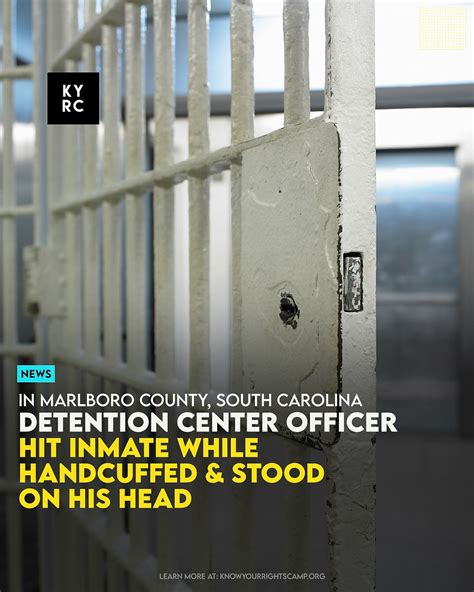 Detention Center Officer Hit Inmate While Handcuffed Stood On His Head