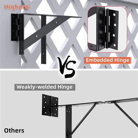 Wholesale Highpro Gate Corner Brace Bracket Gate Kit for Wooden Fence Gate Hinges No Sag Frame ...