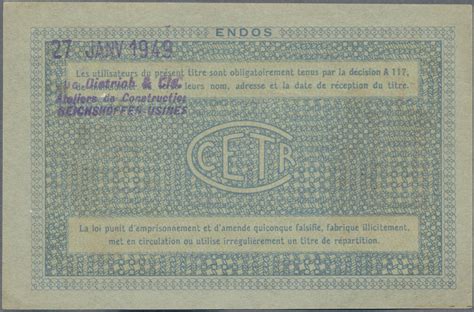 Stamp Auction France Frankreich Banknoten Th Auction Day