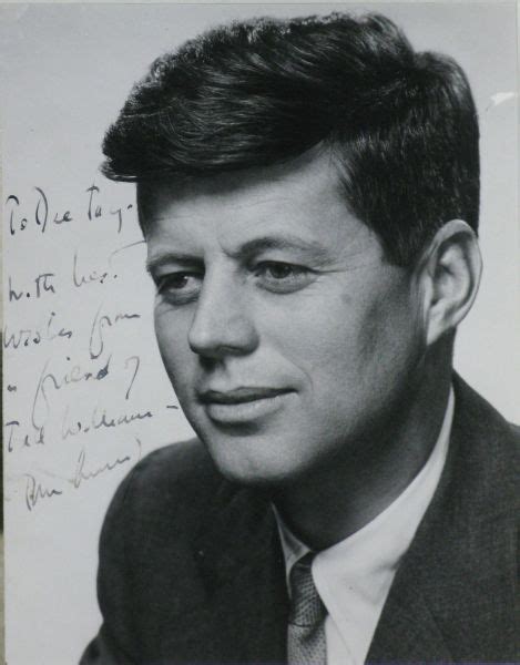 Lot Detail A Jfk Signed Photo With Deep Ties To Baseball Kennedy