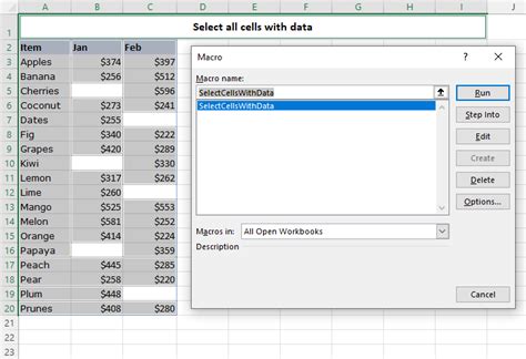 How To Select Multiple Cells In Excel Non Adjacent Visible With Data