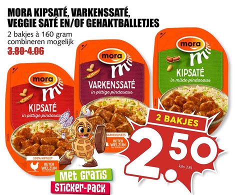 Mora Kipsat Varkenssat Veggie Sat En Of Gehaktballetjes Aanbieding