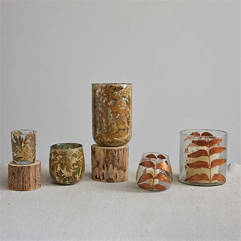 Fall Leaves Candle Holder Collection Set Of 3 Antique Farmhouse