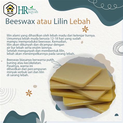 Jual Beeswax Kg Lilin Lebah Madu Natural Tanpa Campuran Alami Lebah