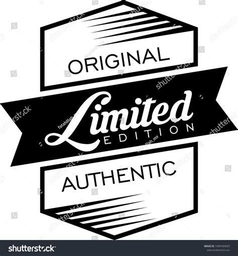 Limited Edition Vector Logo Design Stock Vector (Royalty Free ...