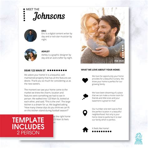 Home Buyer Love Letter to Seller | Home Offer Letter | Customizable