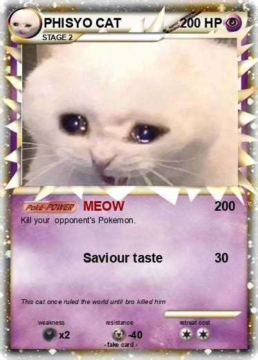 Pok Mon Phisyo Cat Meow My Pokemon Card