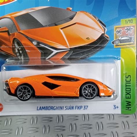 Hot Wheels Lamborghini Sian Fkp Rare Collectible Miniature Model Scale Gift Idea With