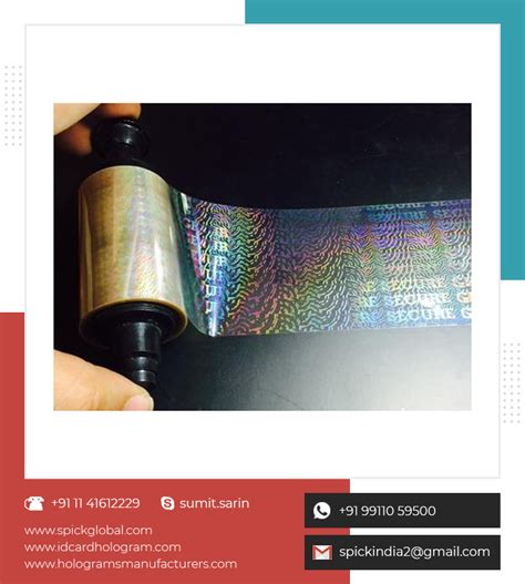 Wholesale Multi Color Holographic Rainbow Ribbon For Pvc Card Printer