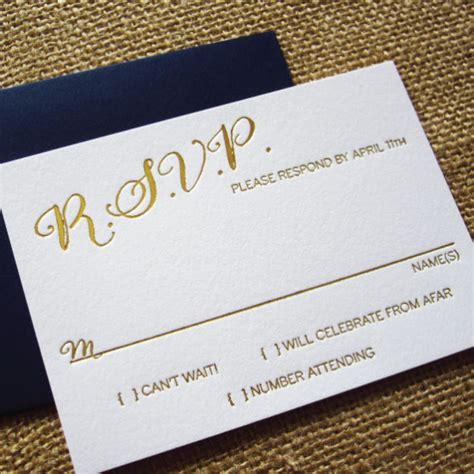 gold foiled wedding invitations