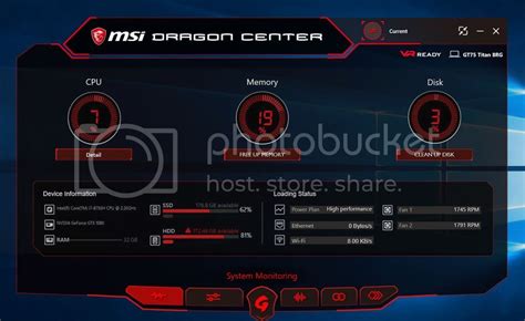 Msi Dragon Center - zoomanor